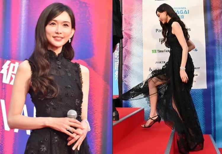 第一名模林志玲橫濱驚艷全場！「奇蹟51歲」優雅出任特別評審。（圖／翻攝自ORICON NEWS、《每日體育》）
