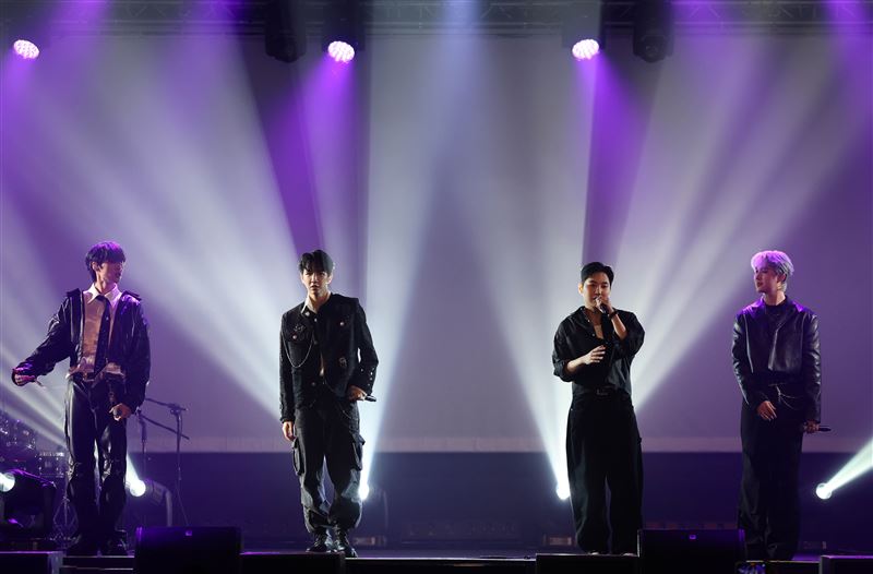 「C.T.O」薛恩（左起）、詹仕偉、李振緯、翁宇慶睽違3年合體。（圖／寬宏藝術提供）