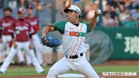 中職37年例行賽，統一獅後援投手李軍。（圖／記者劉彥池攝影）