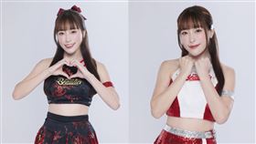 味全龍、P.LEAGUE+桃園璞園領航猿啦啦隊隊員張心璇。（圖／取自IG）