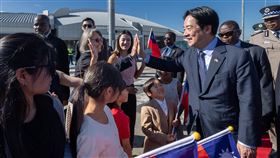 總統賴清德抵達史瓦帝尼王國進行國是訪問（圖／總統府提供） 
