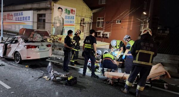 彰化縣彰化市日前發生毒駕死亡車禍，造成2人死亡。（圖／翻攝畫面）