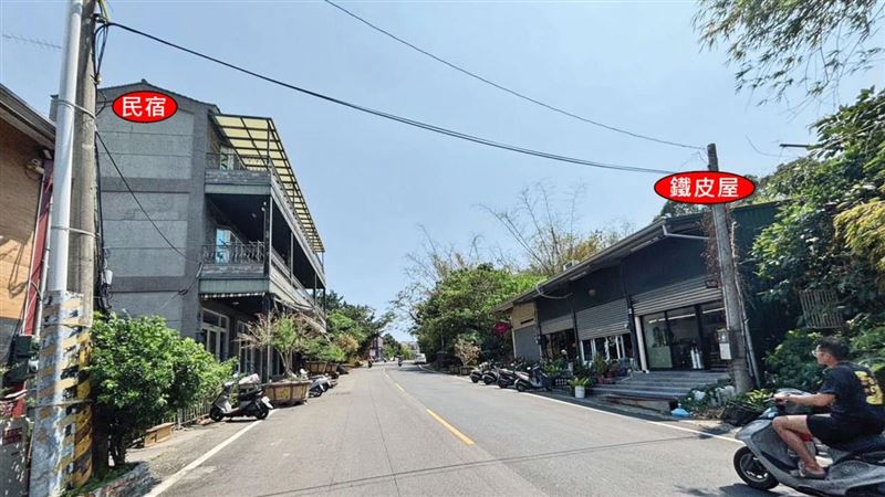 李四川爆農地違建 對街巷內就是李家祖厝