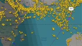 賴清德搭乘史瓦帝尼國王專機，即將返抵國門。（圖／翻攝自Flightradar24）
