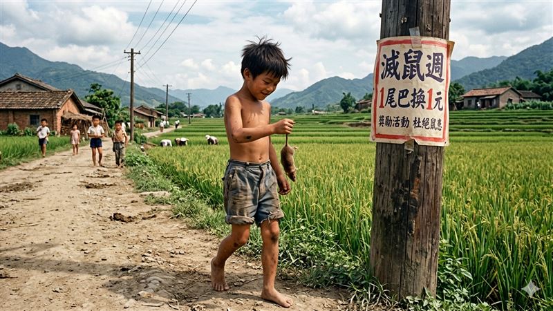 近期北市鼠患問題引發關注，也讓不少民眾想起過去「抓老鼠換錢」的年代。（圖／AI生成）