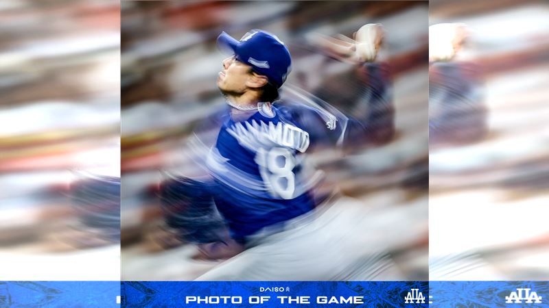 山本由伸6局飆8K僅失3分，拿下本季第3勝。（圖／翻攝自道奇推特）