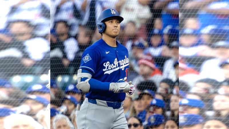 大谷翔平連續24打席0安創下生涯最差。（圖／翻攝自X平台 @TalkinBaseball_）