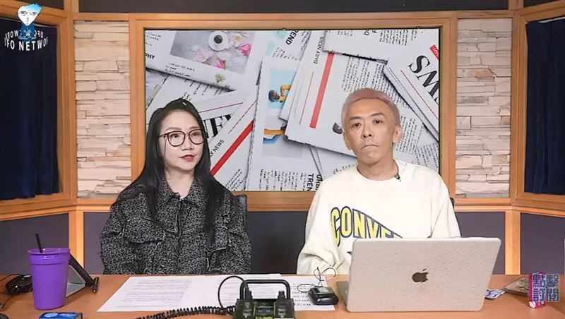 陶晶瑩昨（4日）於YouTube節目《陶色新聞》中，坦言早就知藍心湄的媽媽不是親生。（圖／YouTube@飛碟電台uforadio）