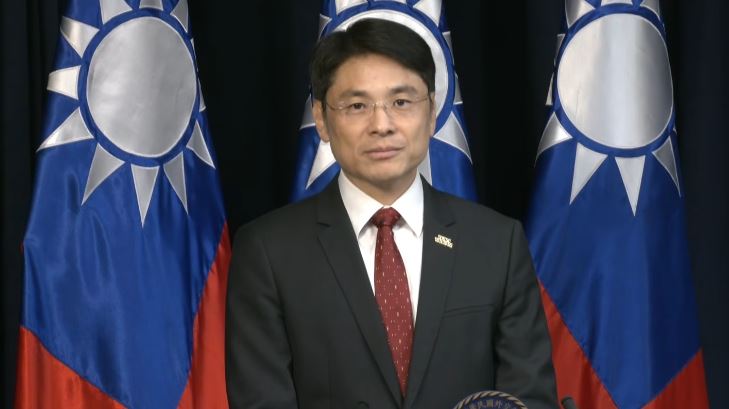 外交部發言人蕭光偉主持例行記者會（圖／翻攝自外交部YT）