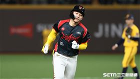中職37年例行賽，味全龍中外野手郭天信敲出「首局首打席」全壘打追平比數。（圖／記者劉彥池攝影）