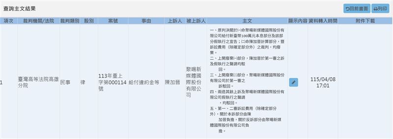 判決出相關字號。（圖／翻攝畫面）