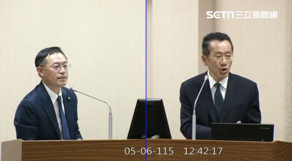 李坤城質詢顧立雄。（圖／翻攝畫面）