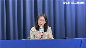 國民黨文傳會主委尹乃菁中常會後轉述（圖／記者詹宜庭攝影）