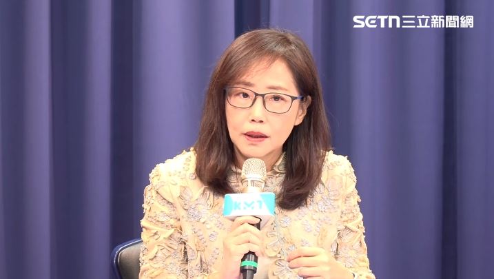 國民黨文傳會主委尹乃菁中常會後轉述（圖／記者詹宜庭攝影）