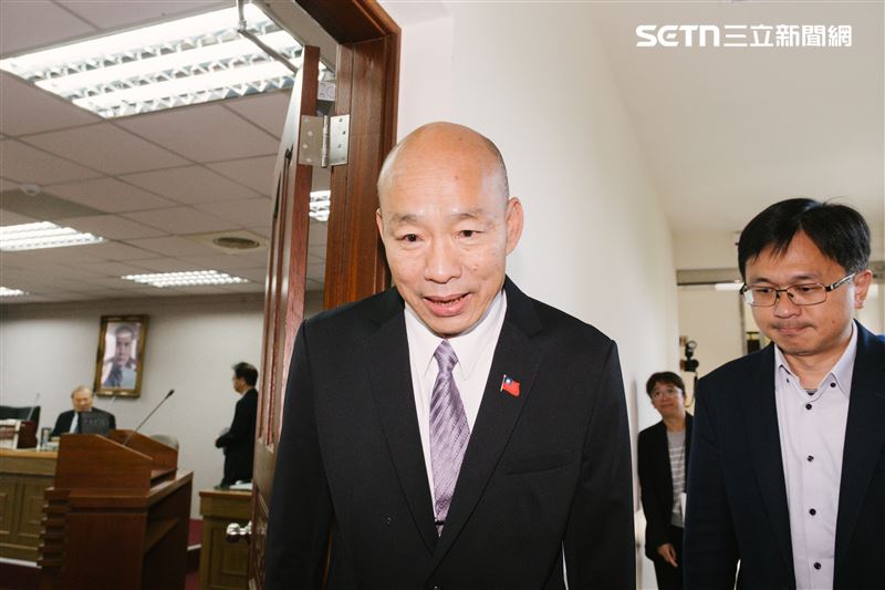 立法院長韓國瑜主持軍購案第四度朝野協商，對於和鄭麗文的見面，他僅表示「謝謝大家關心」。（圖／記者楊士誼攝影）