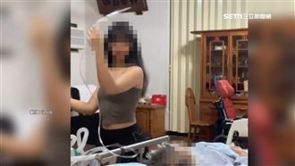 獨／外籍看護「拚流量」阿公鼻胃管拿來甩