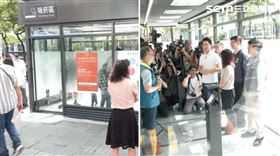 台北市長蔣萬安視察無菸城市指定負壓式吸菸區（組合圖／翻攝畫面）