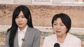 范雲呼籲，藍白兩黨應支持國安法案，不讓敵人破壞我國民主；吳沛憶也強調，國民黨應查清楚，和馬德合拍影片的藍營民代是否知情。（圖／記者楊士誼攝影）