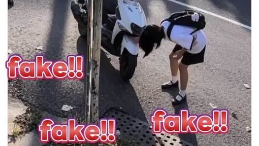 撞死女警女大生冷眼看車　竟是中國AI影片（圖／翻攝林智群律師粉專）