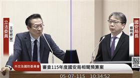 王安祥質詢時問及高德地圖相關議題（圖／翻攝自國會頻道） 