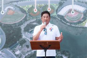 中華民國棒球協會理事長辜仲諒出席「國家棒球訓練基地揭牌儀式」（圖／總統府提供） 