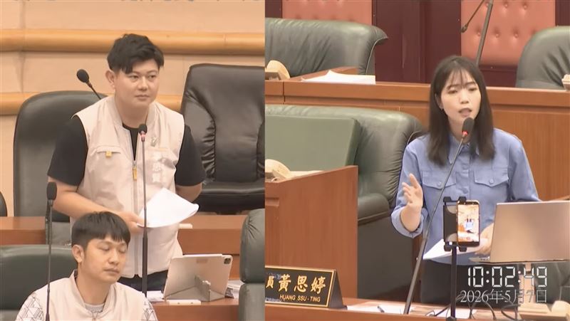 黃思婷揭露，該托育中心前身是幼兒園，曾因多次違規重創聲譽，未料如今改掛托育中心名義「原地重生」，換個名字就變初犯？實在不合理。（圖／翻攝嘉義市議會YT）