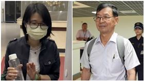 京華城案，邵琇珮（左）、彭振聲（右）未提上訴，緩刑確定。（組合圖／翻攝畫面、記者鄭孟晃攝影）