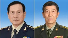 落馬近兩年的中國前後任國防部長魏鳳和（左）、李尚福（右），7日官宣均被以受賄罪判處死緩。（圖／新華社）