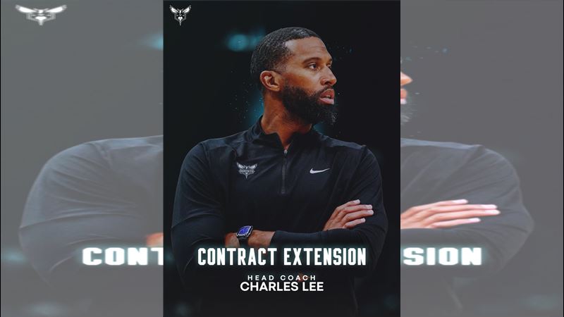 夏洛特黃蜂隊8日正式宣布，與總教練李（Charles Lee）達成續約協議。（圖／翻攝自X平台 @hornets）