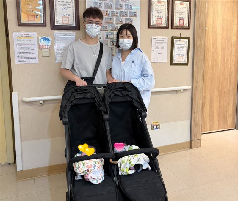 3月中入院待產後，小穎於母親節前夕離開雙和醫院產後護理之家，返家度過人生最難忘的母親節。（圖／雙和醫院提供）