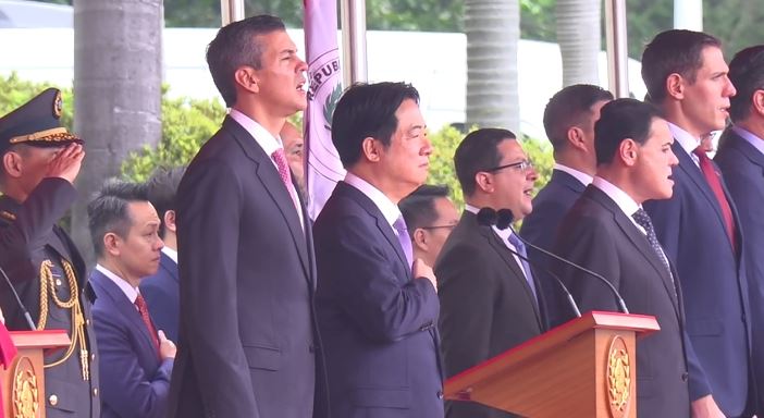 總統賴清德主持軍禮歡迎巴拉圭總統貝尼亞（圖／翻攝畫面）