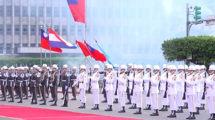 總統賴清德主持軍禮歡迎巴拉圭總統貝尼亞（圖／翻攝畫面）