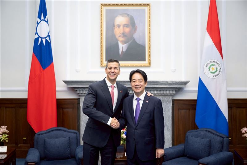 總統賴清德與巴拉圭總統貝尼亞雙邊會晤（圖／總統府提供）