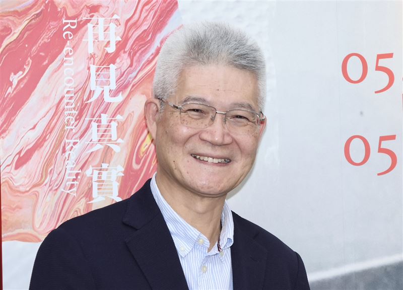 公視董事長胡元輝面露燦笑現身首映會。（圖／記者田俊彥攝影）