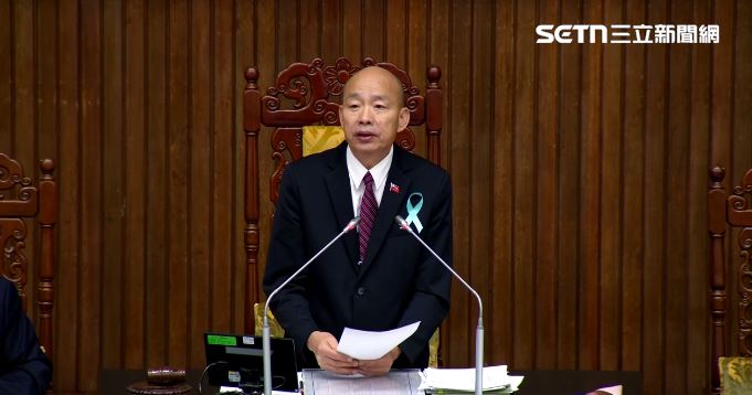 立法院長韓國瑜主持議事。（圖／翻攝畫面）