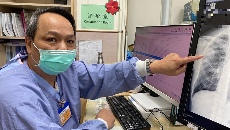 45歲男子到日本旅遊，返台出現感冒症狀咳不停，竟是「肺膿瘍」。(圖／員榮醫院提供)