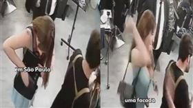 巴西一名女子因不滿髮型效果，多次要求退款遭拒後，竟持刀前往美髮店攻擊美髮師。（圖／翻攝自X）