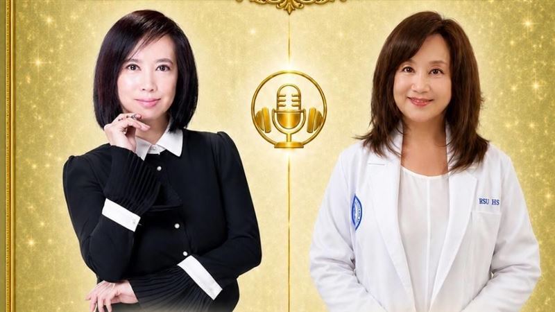 主持人許心華博士（右）專訪藝術學與自然醫學雙博士謝昊霓。（圖／翻攝畫面）