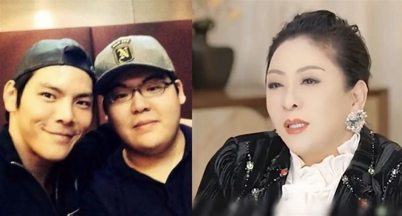 相對於大兒子向佐（左圖左）老婆郭碧婷的超穩地位，向太（右圖）對二兒子向佑（左圖右）的現任女友極度不滿，放話就算向佑執意娶進門，她也不會認這個媳婦。（翻攝自微博）