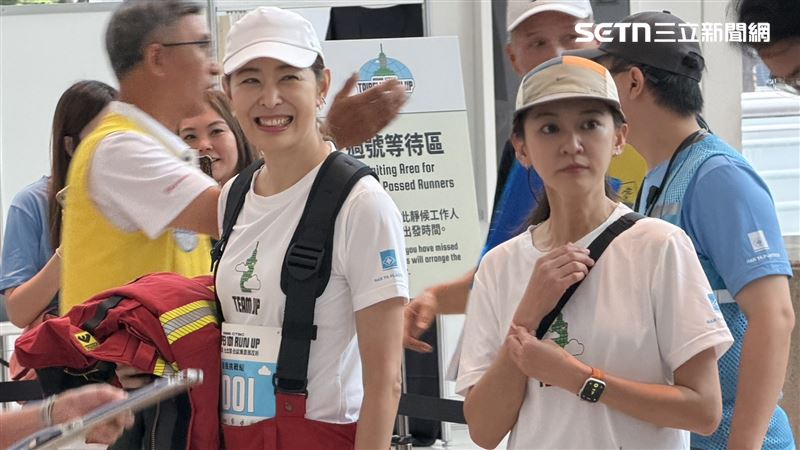 陳意涵參加台北101垂馬，最終26分鐘內完賽。（圖／記者賴俊佑攝影）