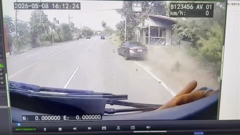 白河分局,台南,倒垃圾,死亡,172線,垃圾車（圖／翻攝社會事新聞影音）