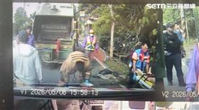 白河分局,台南,倒垃圾,死亡,172線,垃圾車（圖／翻攝畫面）