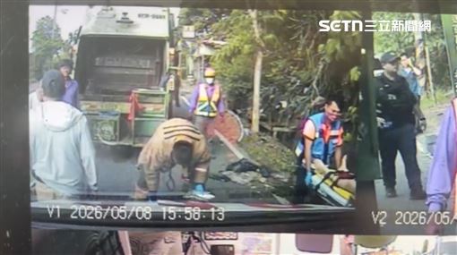 台南婦倒垃圾慘遭撞死　3秒奪命瞬間曝光