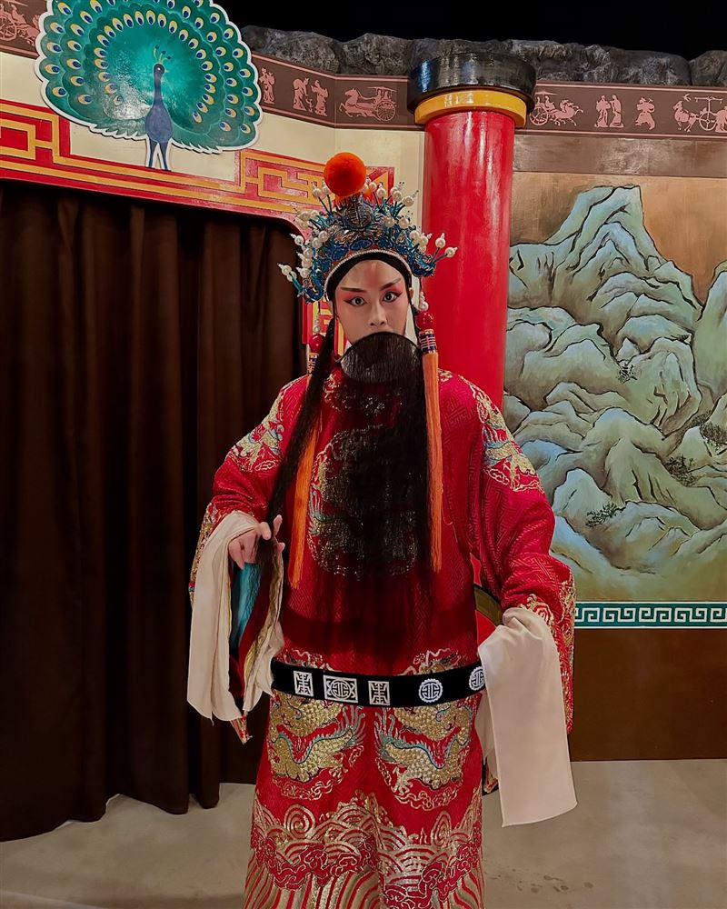 蔡亘晏挑戰京劇壓力爆棚，苦練獲讚「可以直接轉行」。（圖／華視提供）