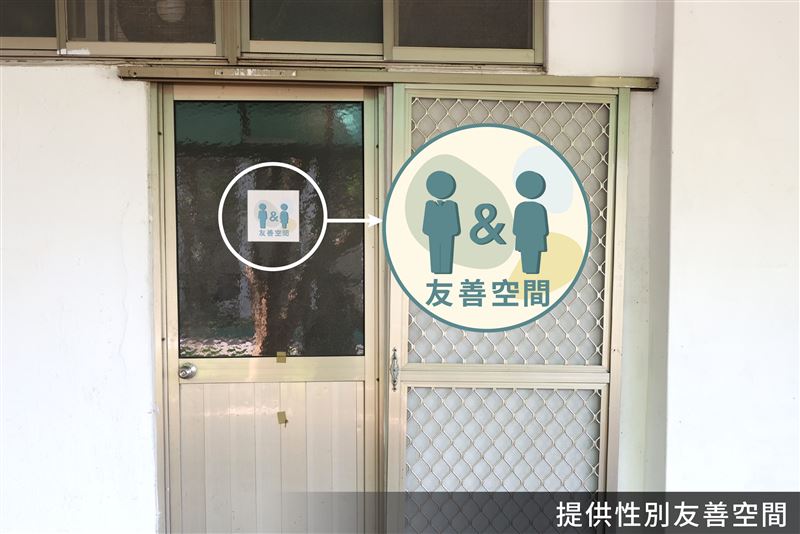 跨性別在新版兵役體位中，由免役改服替代役，引發抗議，成功嶺則先推出性別友善空間。（圖／內政部提供）