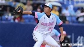 中職37年例行賽，富邦悍將先發投手陳仕朋。（圖／記者劉彥池攝影）