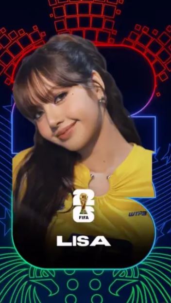 Lisa將登上世界盃應援舞台，讓粉絲超級期待。（圖／翻攝自IG @fifa）