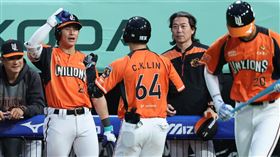 統一獅二壘手林靖凱敲出本季首轟。（圖／統一獅提供） 