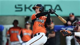 統一獅二壘手林靖凱敲出本季首轟。（圖／統一獅提供）