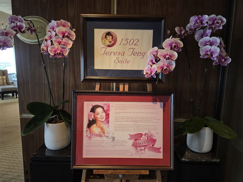 鄧麗君生前最後身影曝光,清邁美平洲際酒店保留31年前鄧麗君居住時狀態,時間靜止,彷彿依然在等待主人回來。(圖/年輕歌迷 蔡文麟提供)